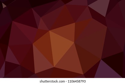 Dark Red vector abstract mosaic backdrop. Colorful illustration in polygonal style with gradient. A completely new design for your leaflet.