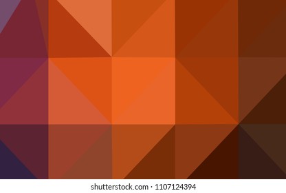 Dark Red vector abstract mosaic pattern. Colorful illustration in polygonal style with gradient. A completely new design for your business.