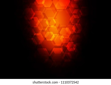 Dark Red vector abstract mosaic background. Creative illustration in halftone style with gradient. A completely new template for your business design.