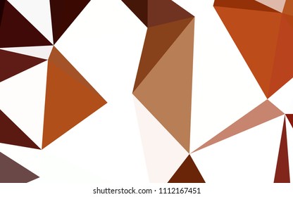 Dark Red vector abstract mosaic background. Polygonal abstract illustration with gradient. New template for your brand book.