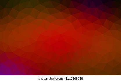 Dark Red vector abstract mosaic pattern. Polygonal abstract illustration with gradient. Pattern for a brand book's backdrop.