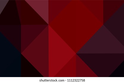 Dark Red vector abstract mosaic pattern. Colorful illustration in abstract style with gradient. That pattern can be used as a part of a brand book.