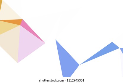Dark Red vector abstract mosaic background. Shining colorful illustration with triangles. Brand new design for your business.