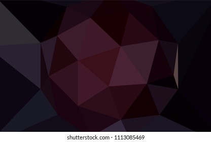 Dark Red vector abstract mosaic background. Glitter abstract illustration with an elegant triangles. Brand new design for your business.