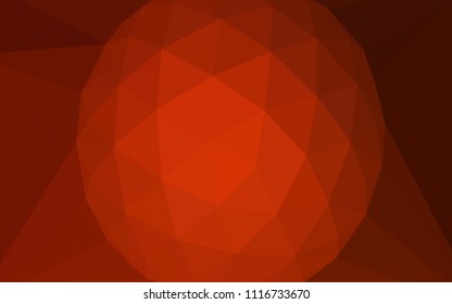 Dark Red vector abstract mosaic backdrop with a diamond. A sample with polygonal shapes. Pattern for a brand book's backdrop.
