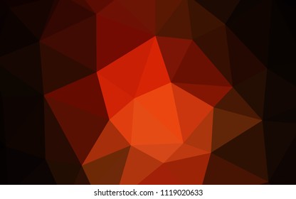 Dark Red vector abstract mosaic background. A sample with polygonal shapes. Brand new style for your business design.