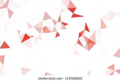 Dark Red vector abstract mosaic background. Polygonal abstract illustration with gradient. Completely new template for your banner.
