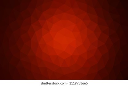 Dark Red vector abstract mosaic background. Elegant bright polygonal illustration with gradient. A new texture for your web site.