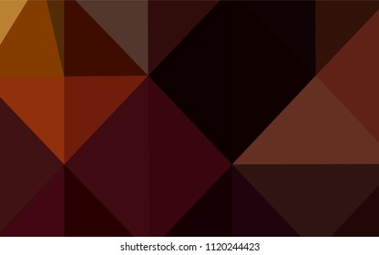 Dark Red vector abstract mosaic pattern. Shining colored illustration in a new style. Textured pattern can be used for background.