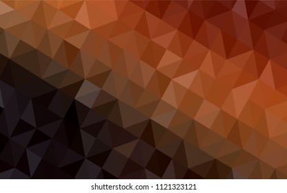 Dark Red vector abstract mosaic background. Creative geometric illustration in Origami style with gradient. Completely new template for your banner.