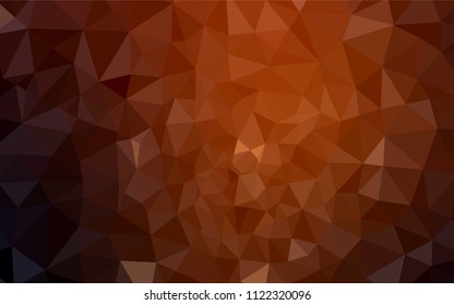 Dark Red vector abstract mosaic pattern. Colorful illustration in abstract style with triangles. Polygonal design for your web site.