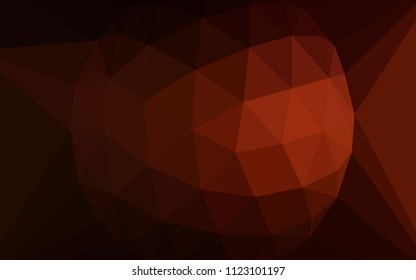 Dark Red vector abstract mosaic background with a diamond. Illustration in abstract style with triangles. Best triangular design for your business.