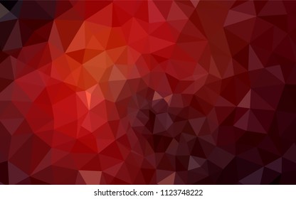 Dark Red vector abstract mosaic background. A completely new color illustration in a polygonal style. A new texture for your web site.
