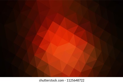 Dark Red vector abstract mosaic backdrop. Creative geometric illustration in Origami style with gradient. A new texture for your web site.