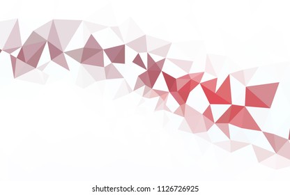 Dark Red vector abstract mosaic backdrop. Modern abstract illustration with triangles. New template for your brand book.