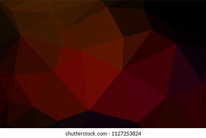 Dark Red vector abstract mosaic background. Creative geometric illustration in Origami style with gradient. New template for your brand book.