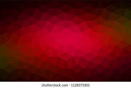 Dark Red vector abstract mosaic background. Polygonal abstract illustration with gradient. Template for cell phone's backgrounds.