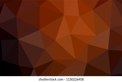 Dark Red vector abstract mosaic backdrop. Creative geometric illustration in Origami style with gradient. Template for cell phone's backgrounds.
