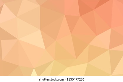 Dark Red vector abstract mosaic background. Triangular geometric sample with gradient.  Template for cell phone's backgrounds.