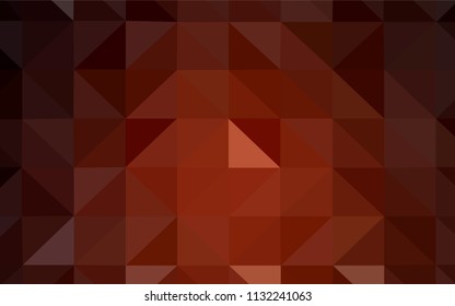 Dark Red vector abstract mosaic background. Glitter abstract illustration with an elegant triangles. Textured pattern for your backgrounds.