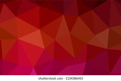 Dark Red vector abstract mosaic backdrop. A sample with polygonal shapes. A completely new design for your leaflet.