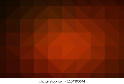 Dark Red vector abstract mosaic background. Shining polygonal illustration, which consist of triangles. Textured pattern for your backgrounds.