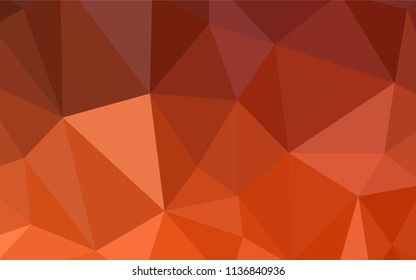 Dark Red vector abstract mosaic background. Glitter abstract illustration with an elegant triangles. Brand new design for your business.