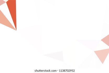 Dark Red vector abstract mosaic pattern. Glitter abstract illustration with an elegant triangles. Textured pattern for your backgrounds.