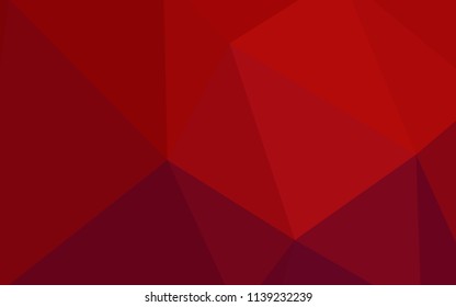 Dark Red vector abstract mosaic backdrop. Polygonal abstract illustration with gradient. A new texture for your web site.