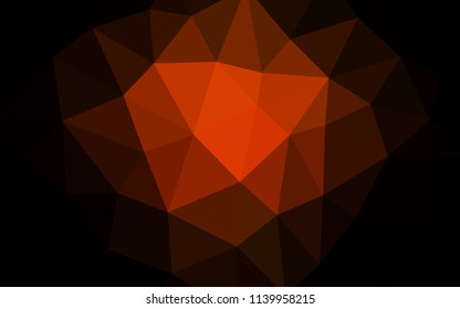 Dark Red vector abstract mosaic background. Colorful illustration in abstract style with triangles. New template for your brand book.