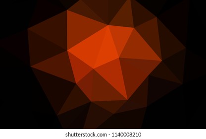 Dark Red vector abstract mosaic backdrop. Creative geometric illustration in Origami style with gradient. Brand new design for your business.