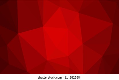 Dark Red vector abstract mosaic background. Colorful illustration in polygonal style with gradient. A completely new design for your leaflet.
