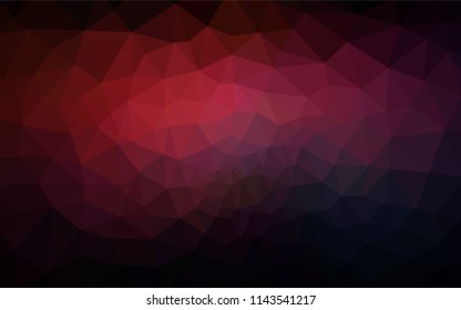 Dark Red vector abstract mosaic background. Creative illustration in halftone style with triangles. New template for your brand book.