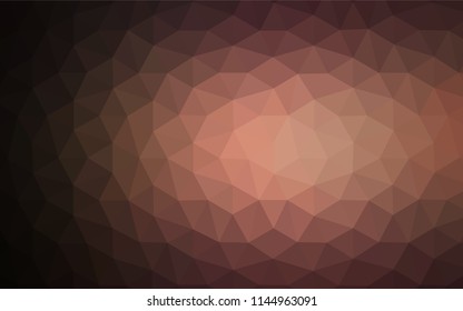 Dark Red vector abstract mosaic backdrop. A completely new color illustration in a polygonal style. Triangular pattern for your design.