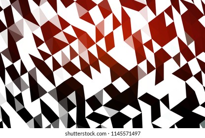 Dark Red vector abstract mosaic pattern. Shining colored illustration in a Brand new style. The best triangular design for your business.