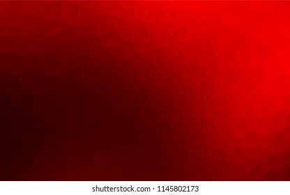 Dark Red vector abstract mosaic background. Colorful illustration in abstract style with gradient. A completely new template for your business design.