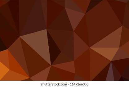Dark Red vector abstract mosaic backdrop. Creative geometric illustration in Origami style with gradient. Brand new style for your business design.