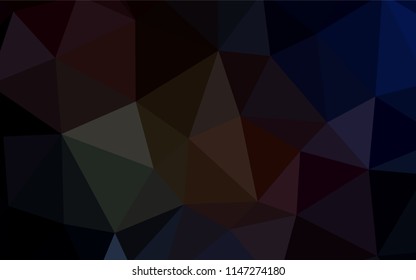Dark Red vector abstract mosaic backdrop. Colorful illustration in abstract style with triangles. Textured pattern for your backgrounds.