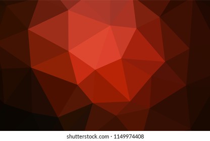 Dark Red vector abstract mosaic pattern. A completely new color illustration in a polygonal style. Brand new design for your business.