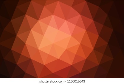 Dark Red vector abstract mosaic pattern. Colorful illustration in abstract style with gradient. The polygonal design can be used for your web site.