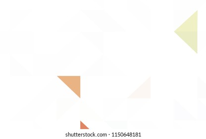 Dark Red vector abstract mosaic pattern. Colorful abstract illustration with triangles. New template for your brand book.