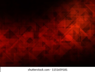 Dark Red vector abstract mosaic abstract mosaic. Geometric illustration in Origami style with gradient.  The completely new template can be used for your brand book.