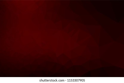 Dark Red vector abstract mosaic background. A completely new color illustration in a vague style. The textured pattern can be used for background.