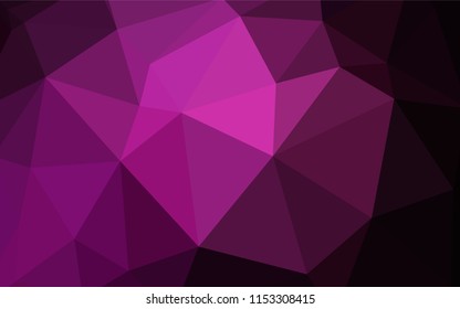 Dark Red vector abstract mosaic backdrop. Colorful abstract illustration with triangles. Template for cell phone's backgrounds.