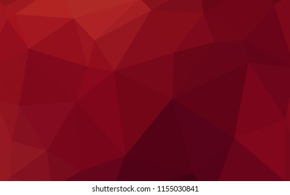 Dark Red vector abstract mosaic pattern. Creative geometric illustration in Origami style with gradient. Pattern for a brand book's backdrop.