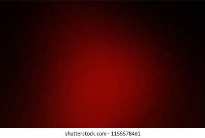 Dark Red vector abstract mosaic backdrop. Creative geometric illustration in Origami style with gradient. A new texture for your design.
