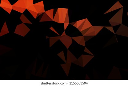 Dark Red vector abstract mosaic background. Shining illustration, which consist of triangles. The template can be used as a background for cell phones.