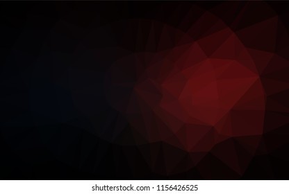 Dark Red vector abstract mosaic pattern. A sample with polygonal shapes. The polygonal design can be used for your web site.