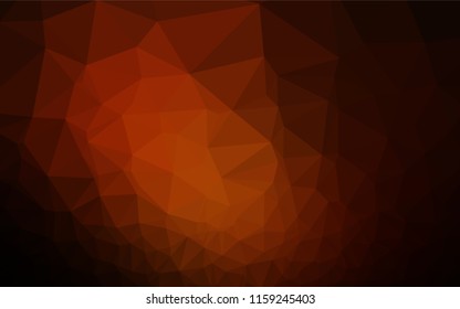 Dark Red vector abstract mosaic background. Colorful abstract illustration with gradient. The polygonal design can be used for your web site.