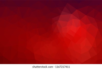 Dark Red vector abstract mosaic pattern. Creative geometric illustration in Origami style with gradient. New template for your brand book.